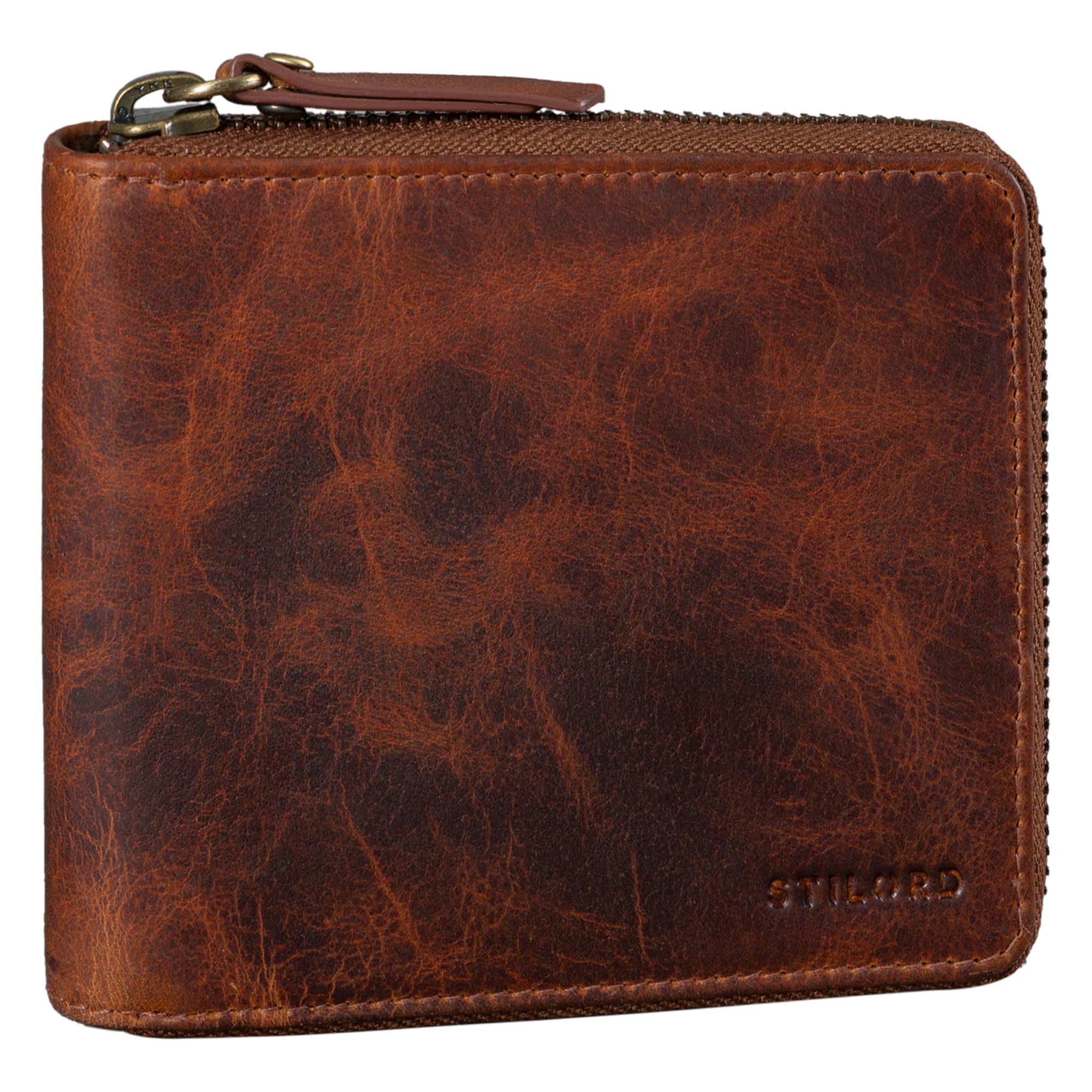 STILORD "Amy Portafoglio RFID Donna Pelle Borsellino Portamonete Vintage Porta Carte con Protezione NFC Borsetta Portafogli in Scatola Regalo in Vero Cuoio Colore:prestige - marrone