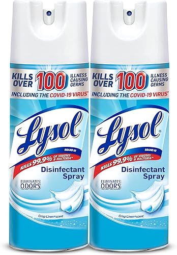 Spray desinfectante Lysol lino crujiente 073 L 59 mlx 056 L