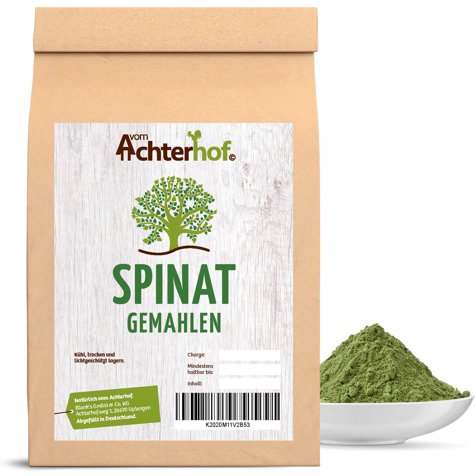 250 g Spinatpulver zum Kochen oder färben natürlich vom-Achterhof