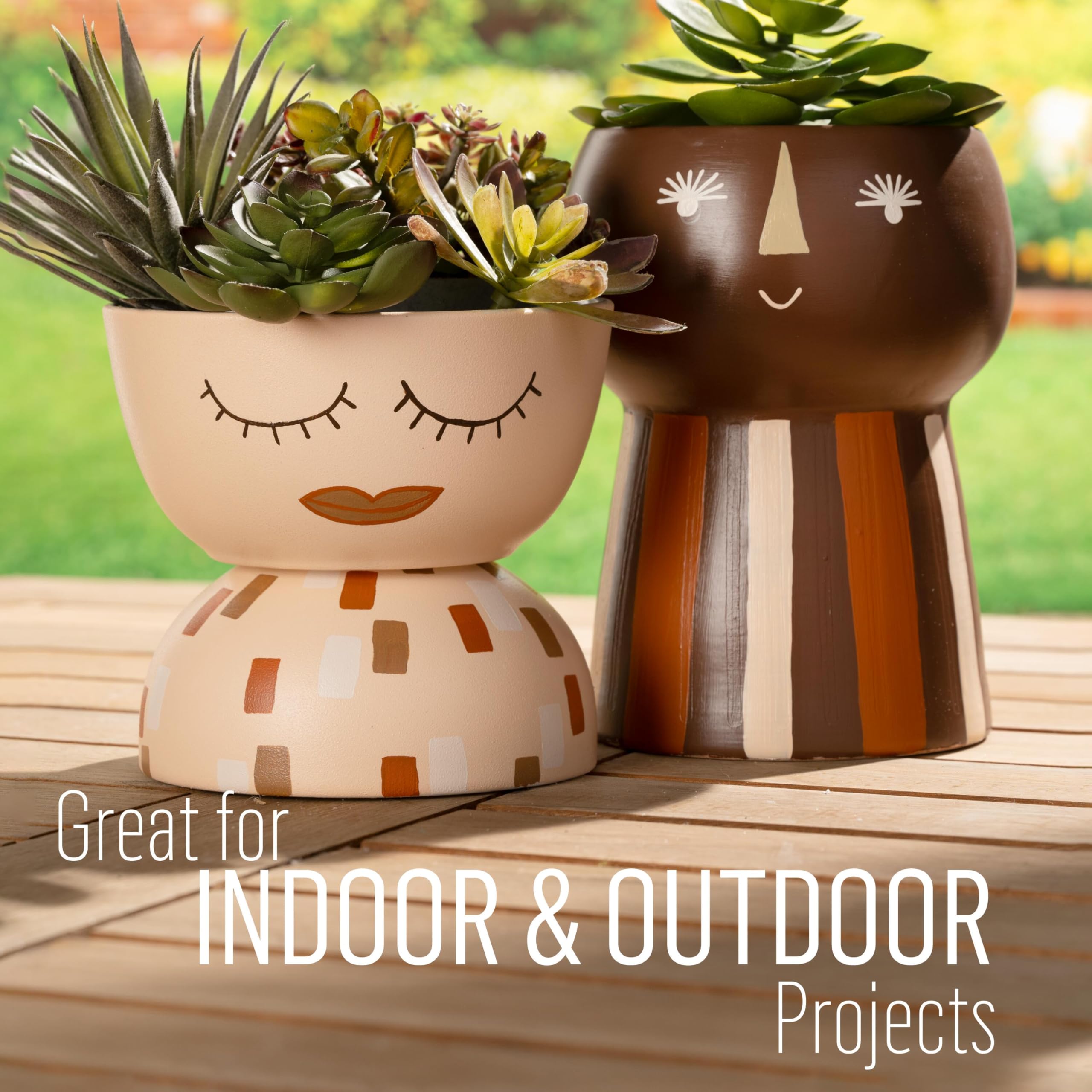 FolkArt Multi-Surface Skintone Acrylic Craft Paint Kit, 11 Piece Set Featuring 8 Satin Finsh Colors and 3 Premium Paintbrushes, PROMOSKNTN12 - Image 6