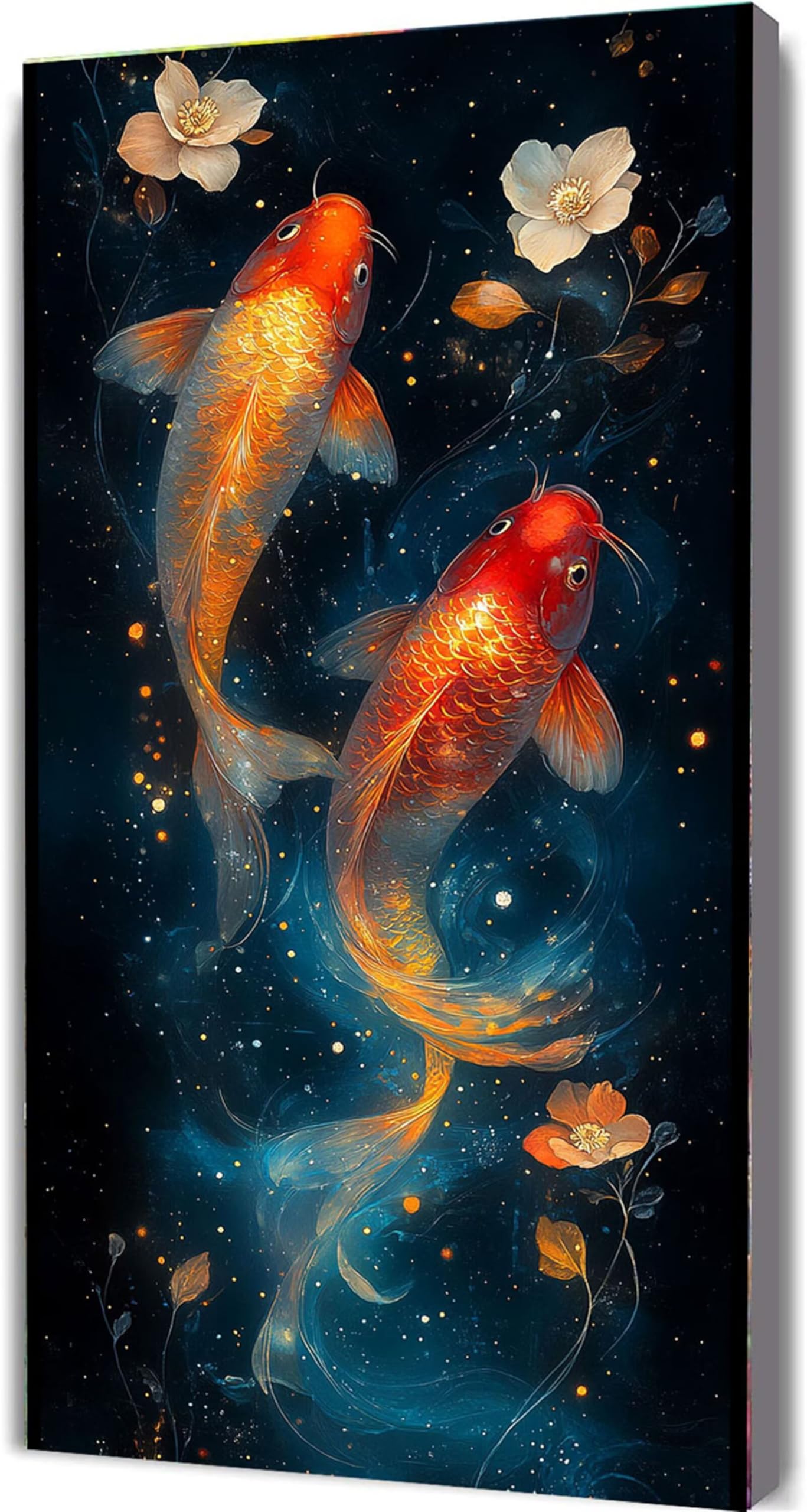 LE-1078 złota rybka, malowanie po numerach, dla dorosłych, 60 x 120 cm, zestawy do malowania według numerów, dla dzieci, początkujących, DIY, płótno dla dorosłych, rękodzieło, obraz olejny z pędzlami