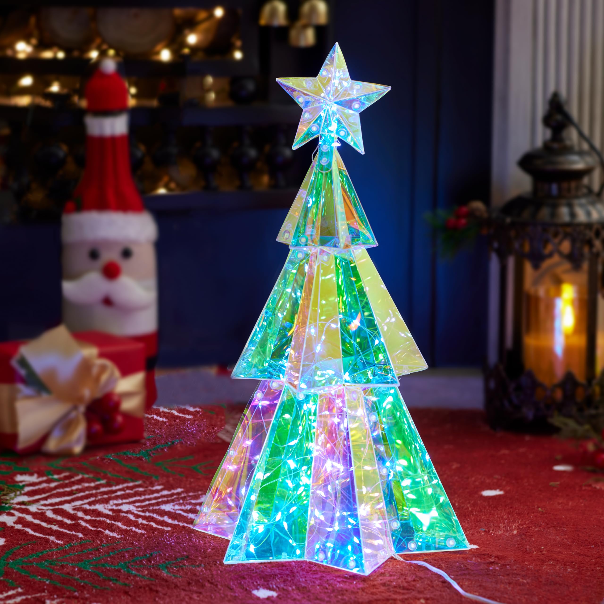 Amazon.com: JOIEDOMI Lighted Prismatic Iridescent Christmas