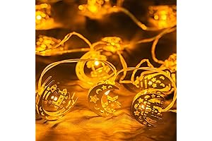 Illuminate Your Eid Nights with Enchanting Ramadan Star Moon String Lights
