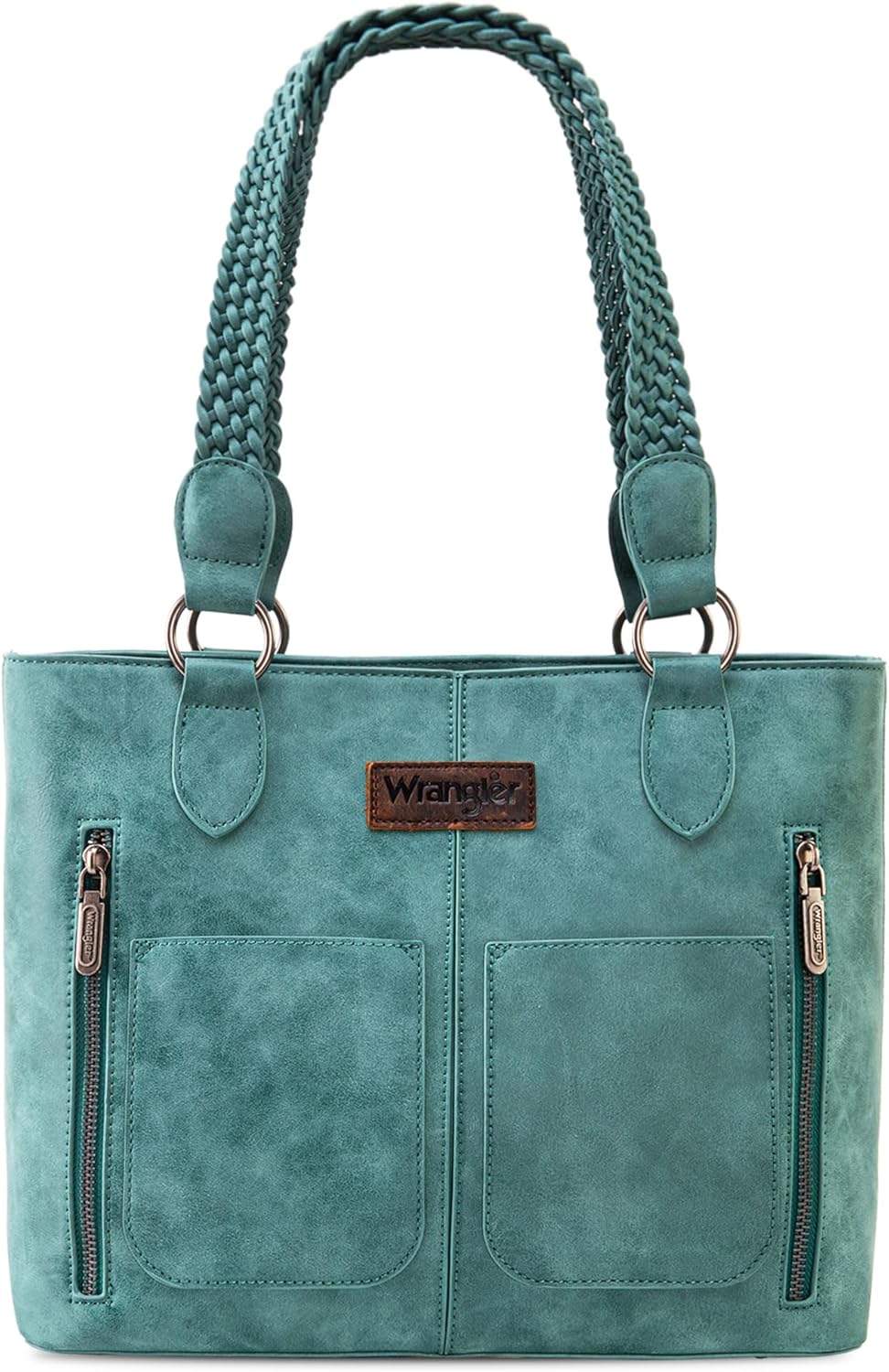 Wrangler Distressed Tote Bag for Women Western Purse Multi Pockets Handbags and Shoulder Bag