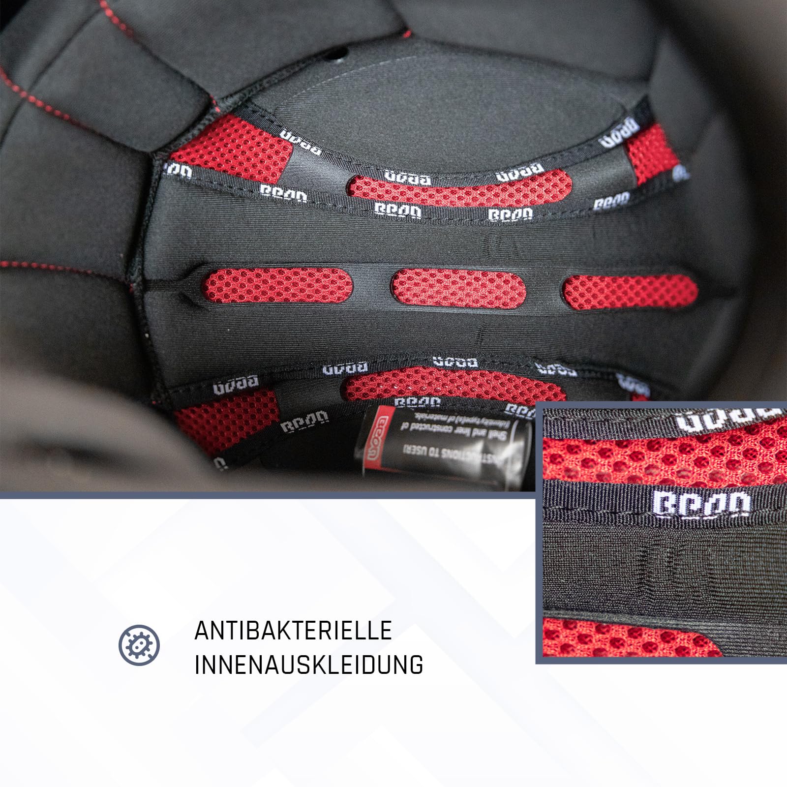 BEON Stratos Motorradhelm - Systemhelm Klapphelme mit Visier und Sonnenblende - Rollerhelm Sonnenblende - Motorrad Helm Damen & Herren - Integralhelm 180° Klappbar - Anti-Kratz-Visier - L