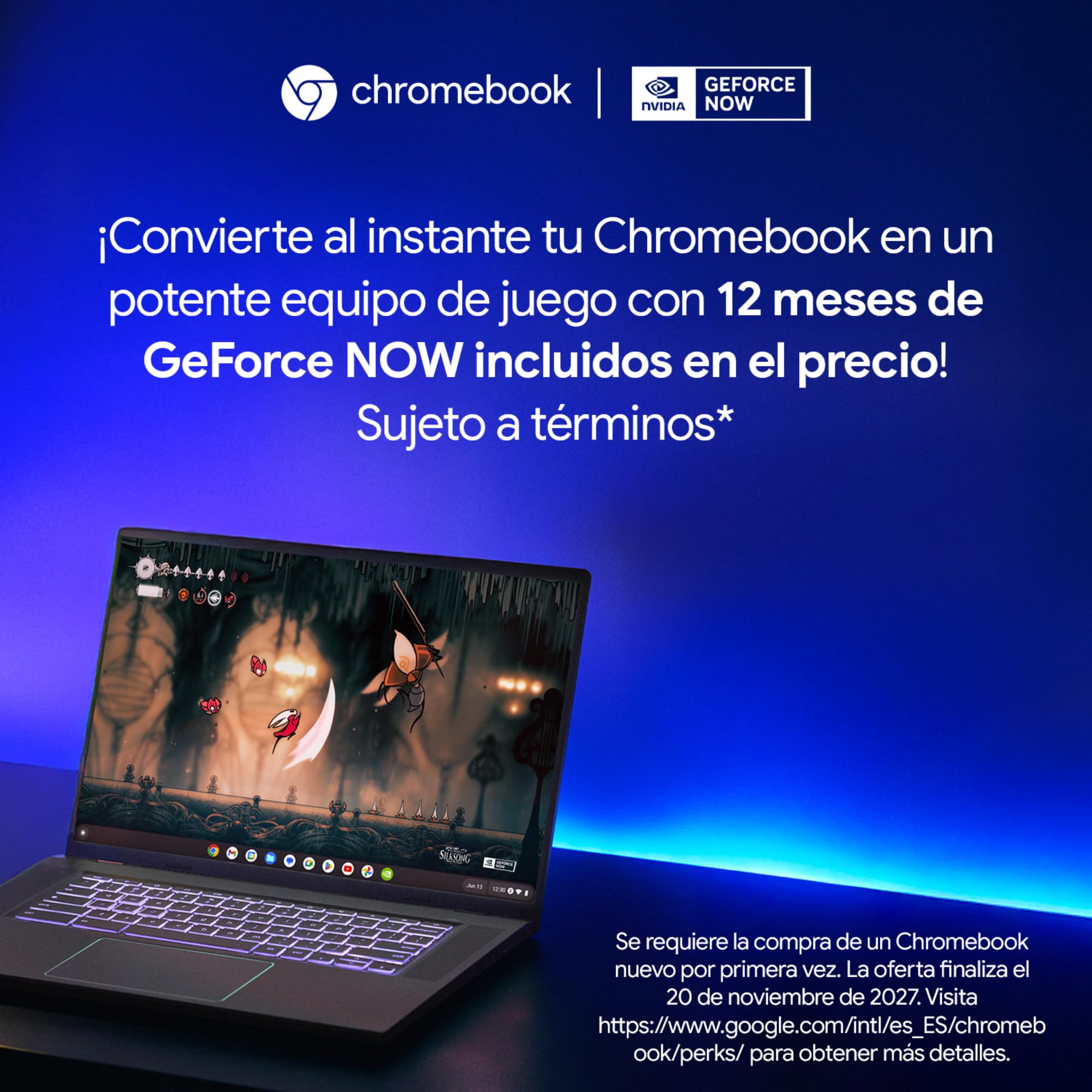 HP Chromebook - Ordenador portátil de Google 14" FHD (Intel N100, 8GB RAM, 128GB eMMC, ChromeOS) + Suscripción Google AI Pro con Gemini Pro y 5TB de Almacenamiento Durante 3 Meses - QWERTY Español