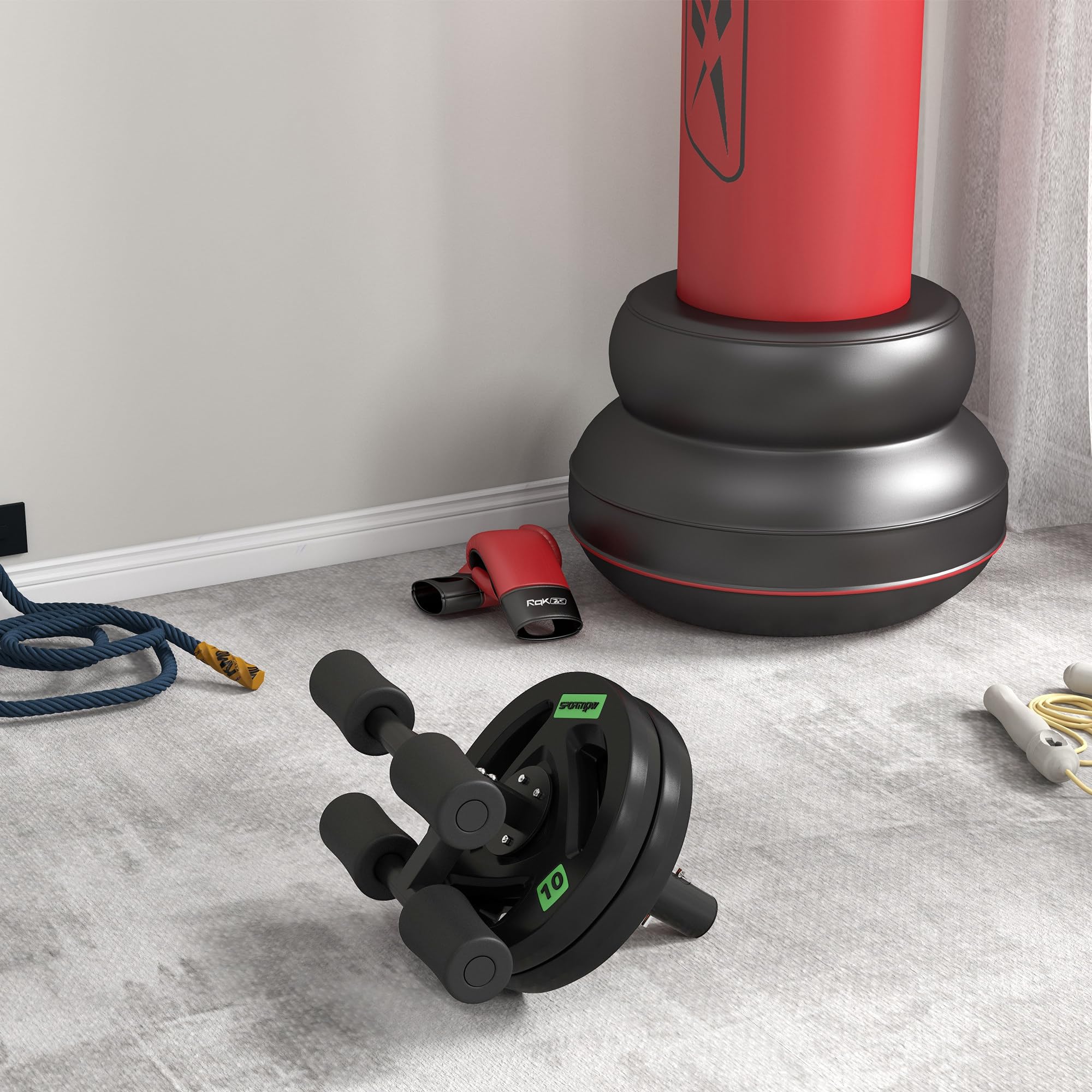 SPORTNOW Tib Bar Tibialis Trainer Wadenhebemaschine zur Linderung von Schienbeinkantensyndrom und Knieschmerzen, passend für 5 cm Hantelscheiben