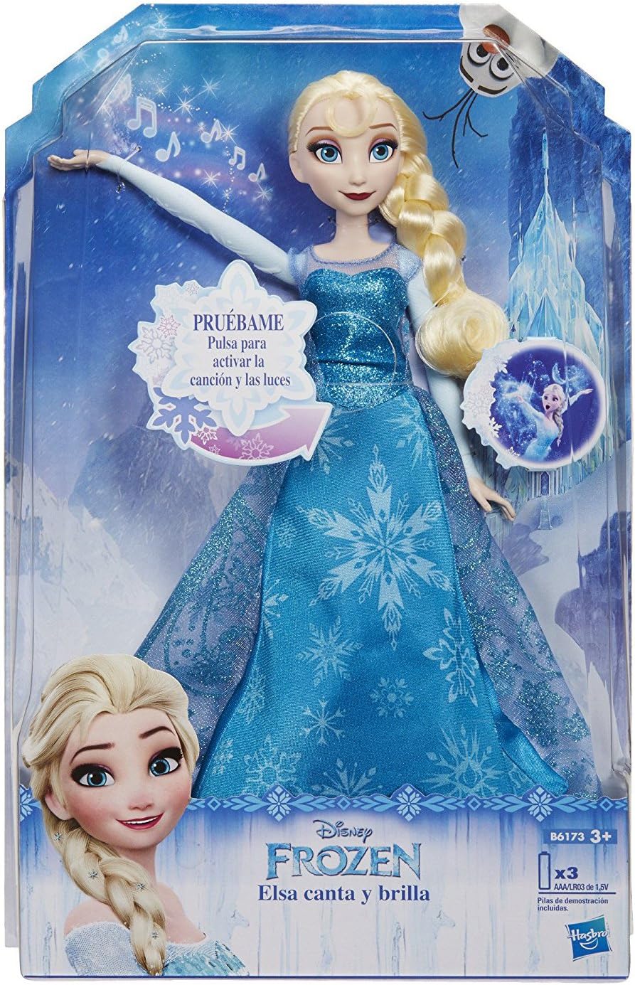 Amazon.es: Frozen - Muñeca Elsa Canta y Brilla (Hasbro B6173105 ...