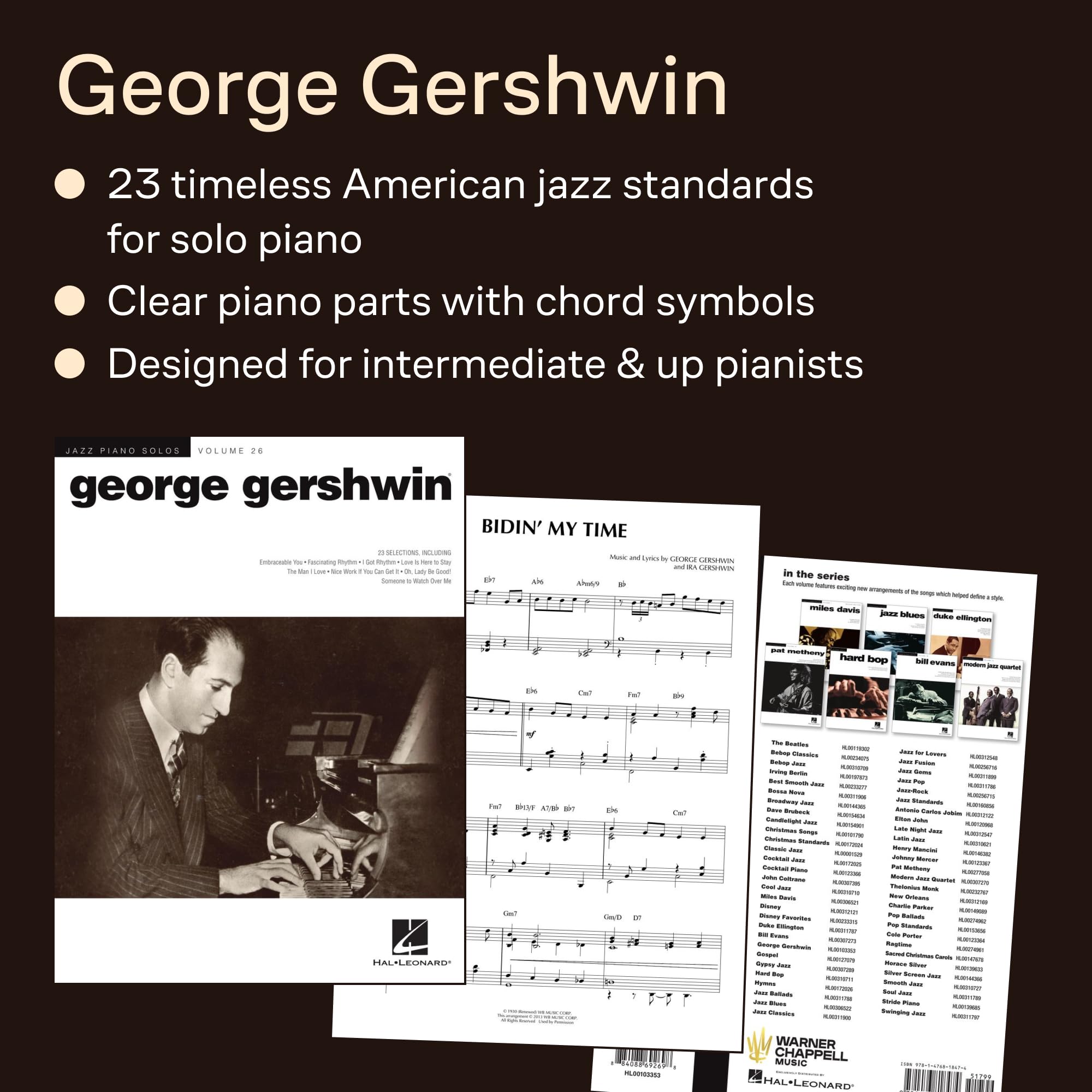 George Gershwin Jazz Piano Solos Volume 26