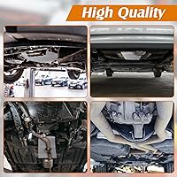 Vista 5 de Protector térmico de escape automotriz, 20" x 47.2" material de protección térmica de aluminio repujado con 20 piezas de bridas metálicas