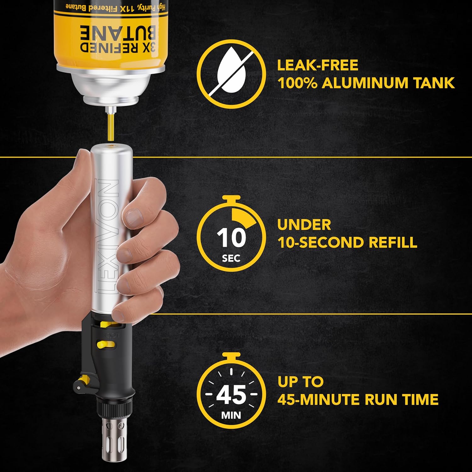 プロ仕様 はんだごて トーチ セット ブタンガス別売り 自動着火式火炎