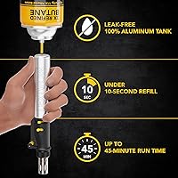 Vista 4 de LEXIVON Kit multiusos de soldador de butano Juego de 7 puntas de llama ajustable inalámbrico de encendido automático Grado Profesional