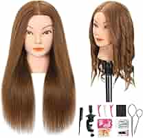 ❇️未使用品❣️練習用　マネキンヘッド ブラウンヘア未使用 クリップ付き　人毛　美容 Amazon.co.jp: Opini 100% マネキンヘッド 人毛 美容師 美容
