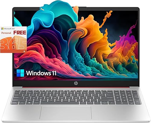 HP Essential - Laptop HD antirreflejo de 15.6", procesador Intel de cuatro núcleos, 32 GB de RAM, 628 GB de almacenamiento (128 GB UFS+500 GB SSD