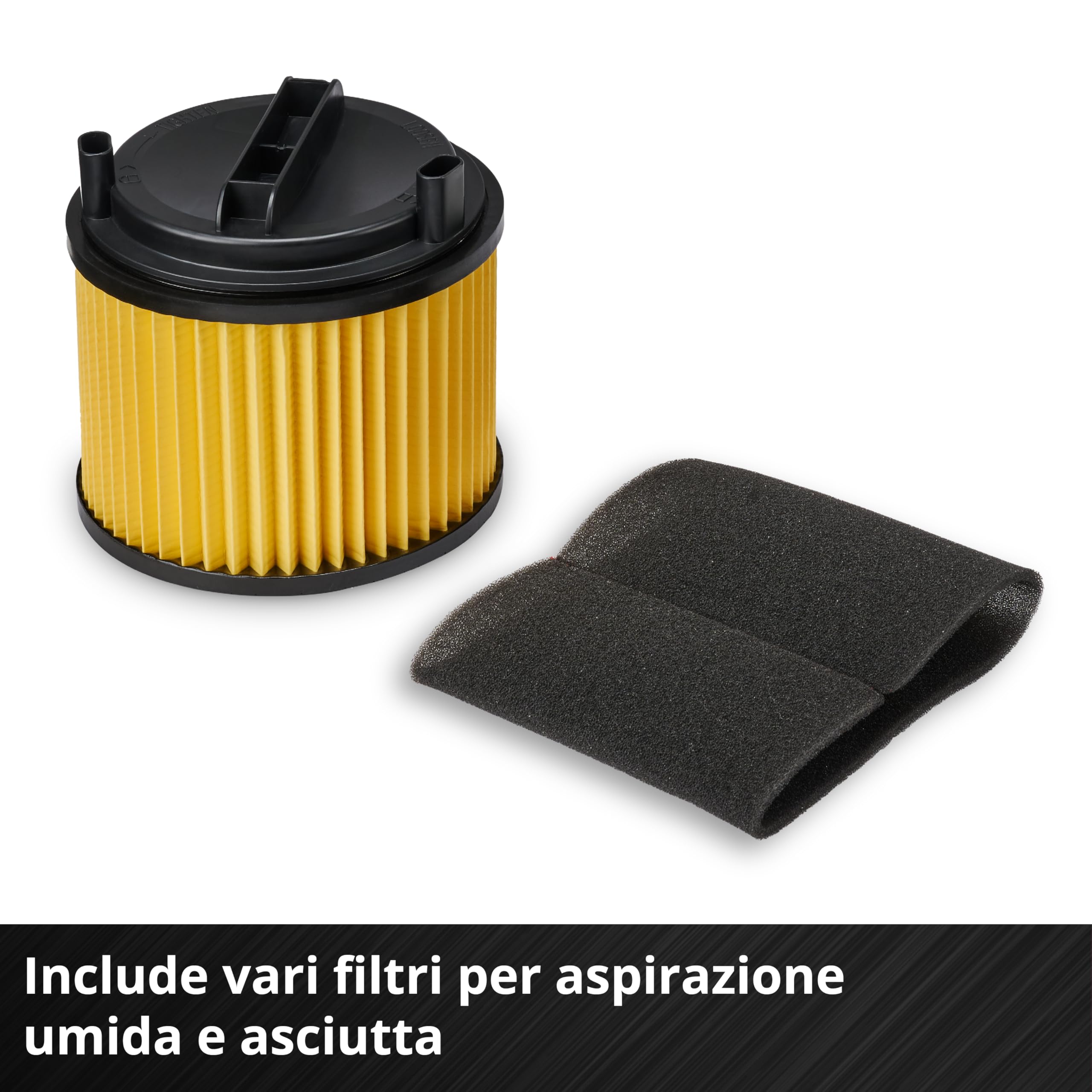 Einhell Aspiratore a secco e umido TC-VC 2555 A (850 Watt, aspirazione 180 mbar, presa automatica, serbatoio di raccolta da 25 litri, maniglia di trasporto, bocchette, filtri e sacco raccogli-sporco)