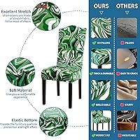 Vista 123 de Juego de 6 fundas elásticas para sillas de comedor, extraíbles y lavables, para sillas de comedor, hotel, ceremonia
