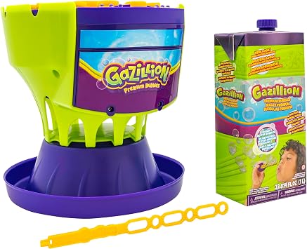 Gazillion Ultimate Bubble Craze Machine - Color Changing LED Lights - Easy-to-Use Bubble Maker - Perfect for Parties - Includes 1L Solution