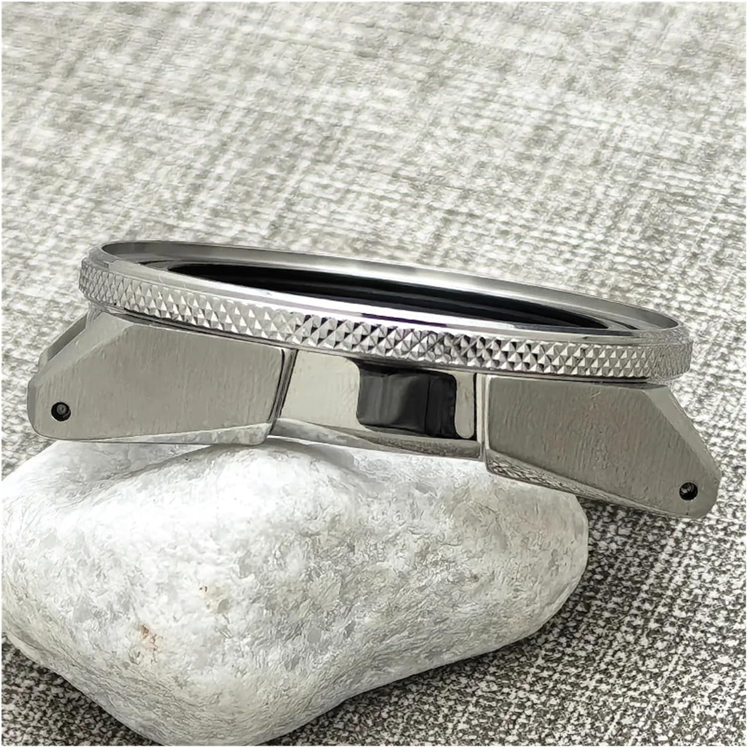 NH35 Case Transparent Back Cover for NH34 NH35 NH36 7S 4R Movement - 44mm Stainless Steel Watch Case with Sapphire Glass(01)