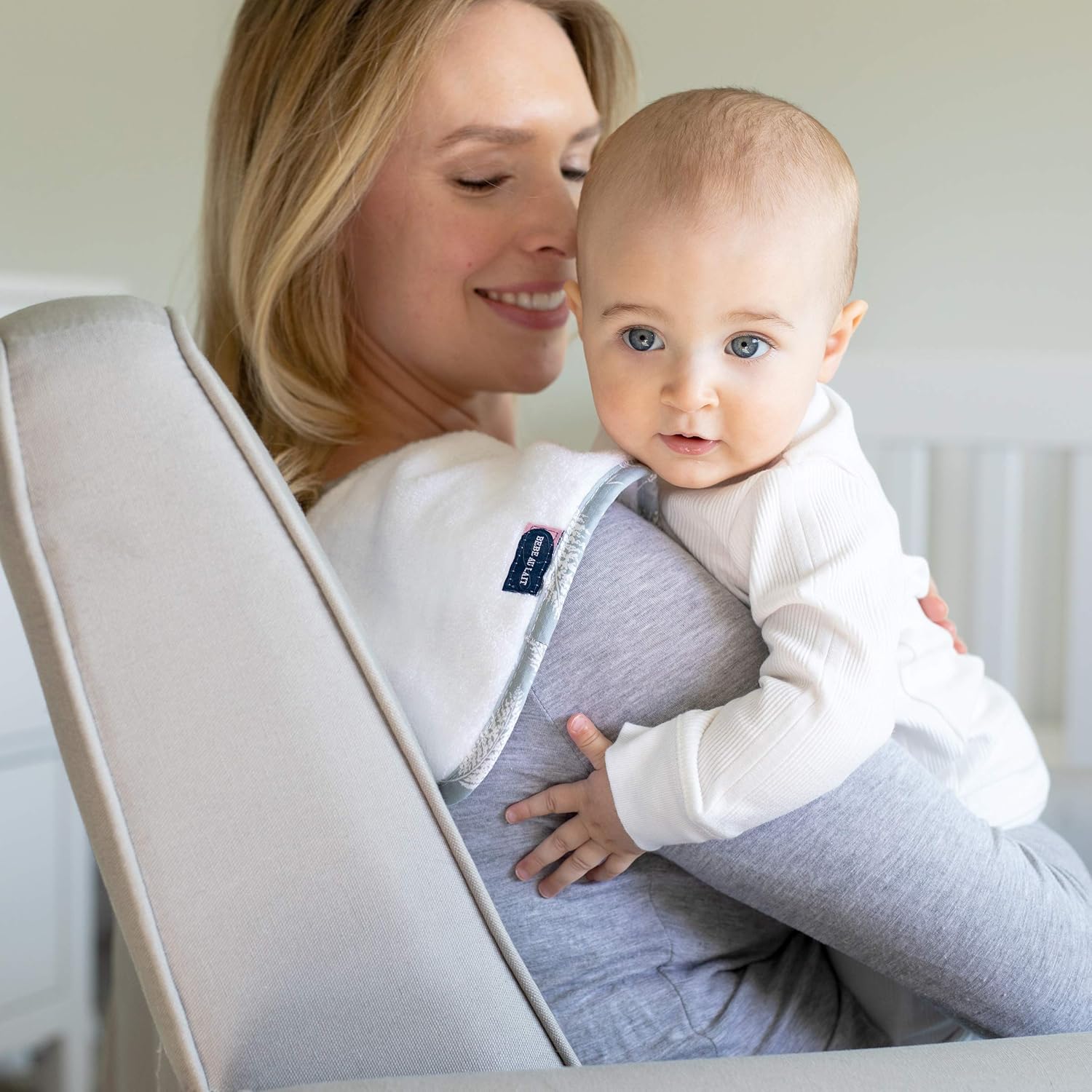 Bebe au Lait 3-Piece Contoured Burp Cloths Set - Fern