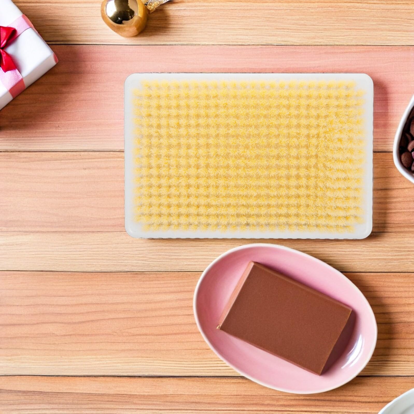 TOPBATHY Wandmontierter Rückenschrubber und Tiefenreinigender Peelingfunktion aus Kunststoff 2 Stück mit Stabiler Befestigung für Dusche für Entspannende Körperpflege Zuhause