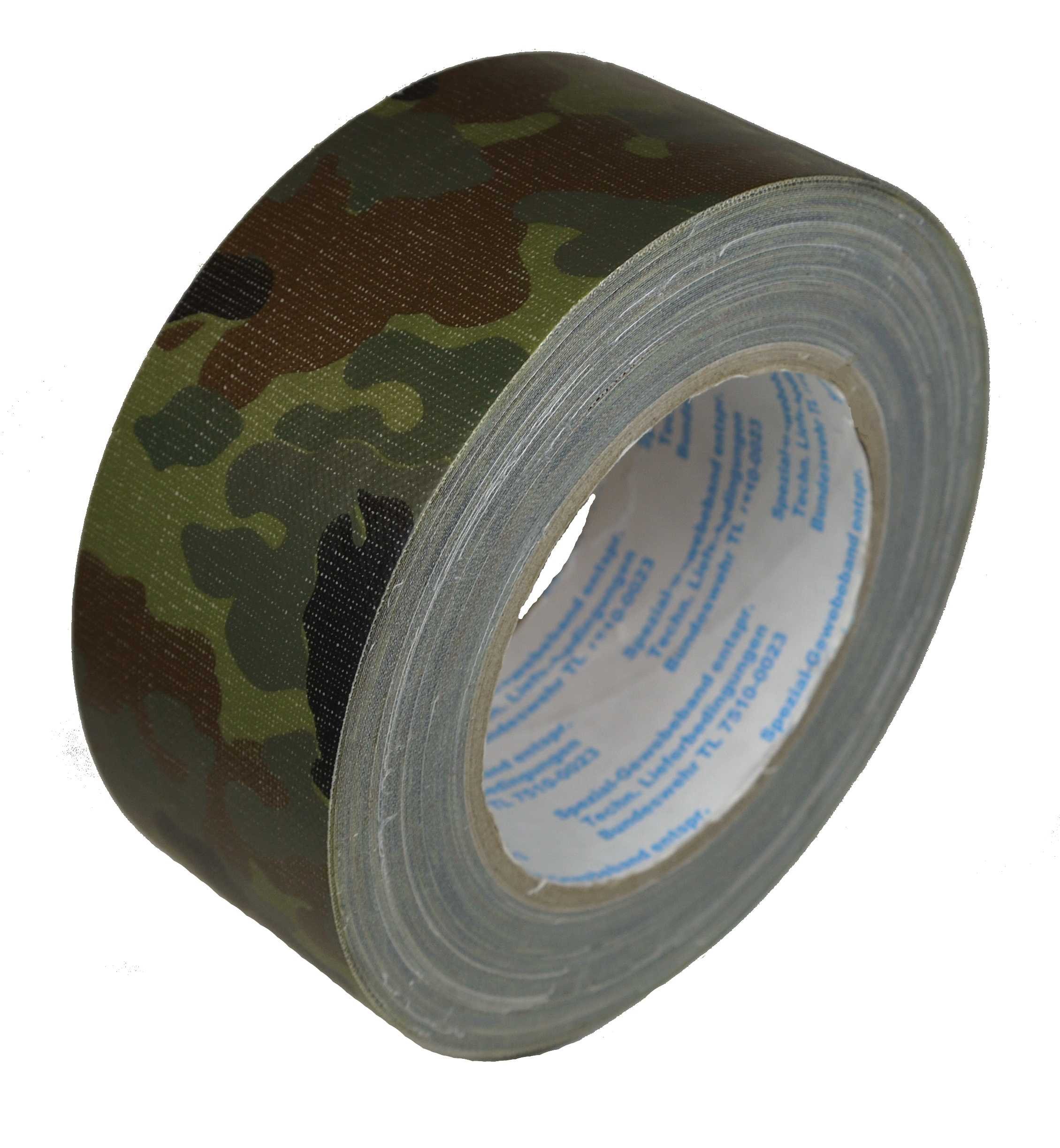 priotec BW Flecktarnband 5-Farben Flecktarn, 50 mm × 25 m
