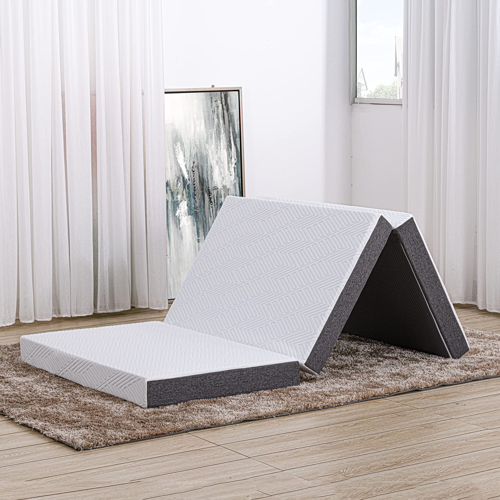 Buy S SECRETLAND Folding Mattress, Trifold Gel Memory Foam Mattress