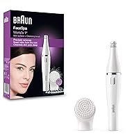Braun FaceSpa 810 Epilatore Donna per il Viso con Spazzola di Pulizia per Epilare e Pulire il Viso