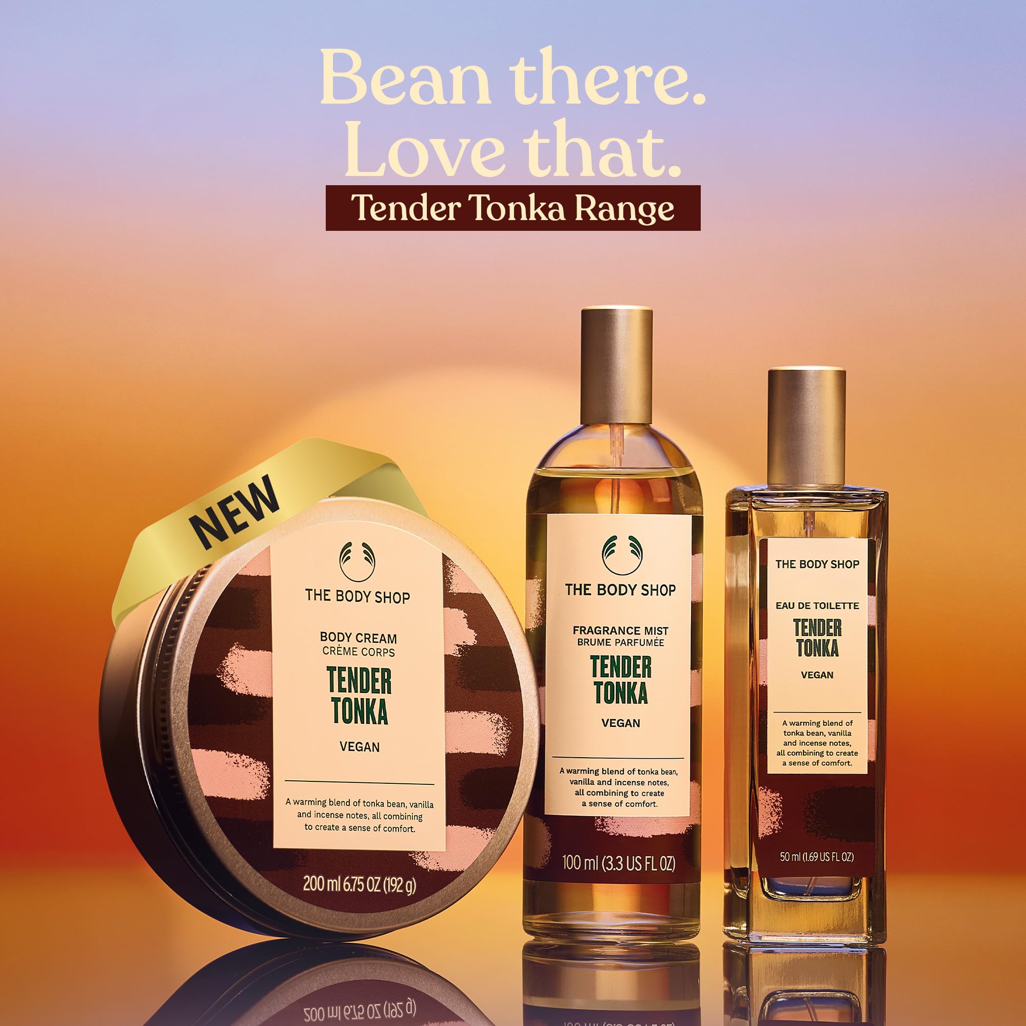 The Body Shop Tender Tonka Body Cream, 200 ml, Feuchtigkeitsspendend, mit Fair-Trade-Sheabutter, Vegane Formel