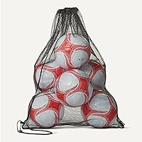Vista 3 de Yaxa Basics Durable PVC Soccer Ball with Pump for Training and Practice, Indoor Outdoor Use, White and Red