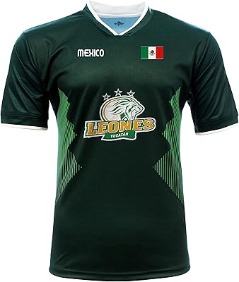 Jersey Mexico Leones de Yucatan 100% Polyester_Made in Mexico (Medium) Green