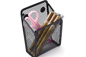 Magnetic Pencil Holder,Mesh Stainless Steel Pen Basket