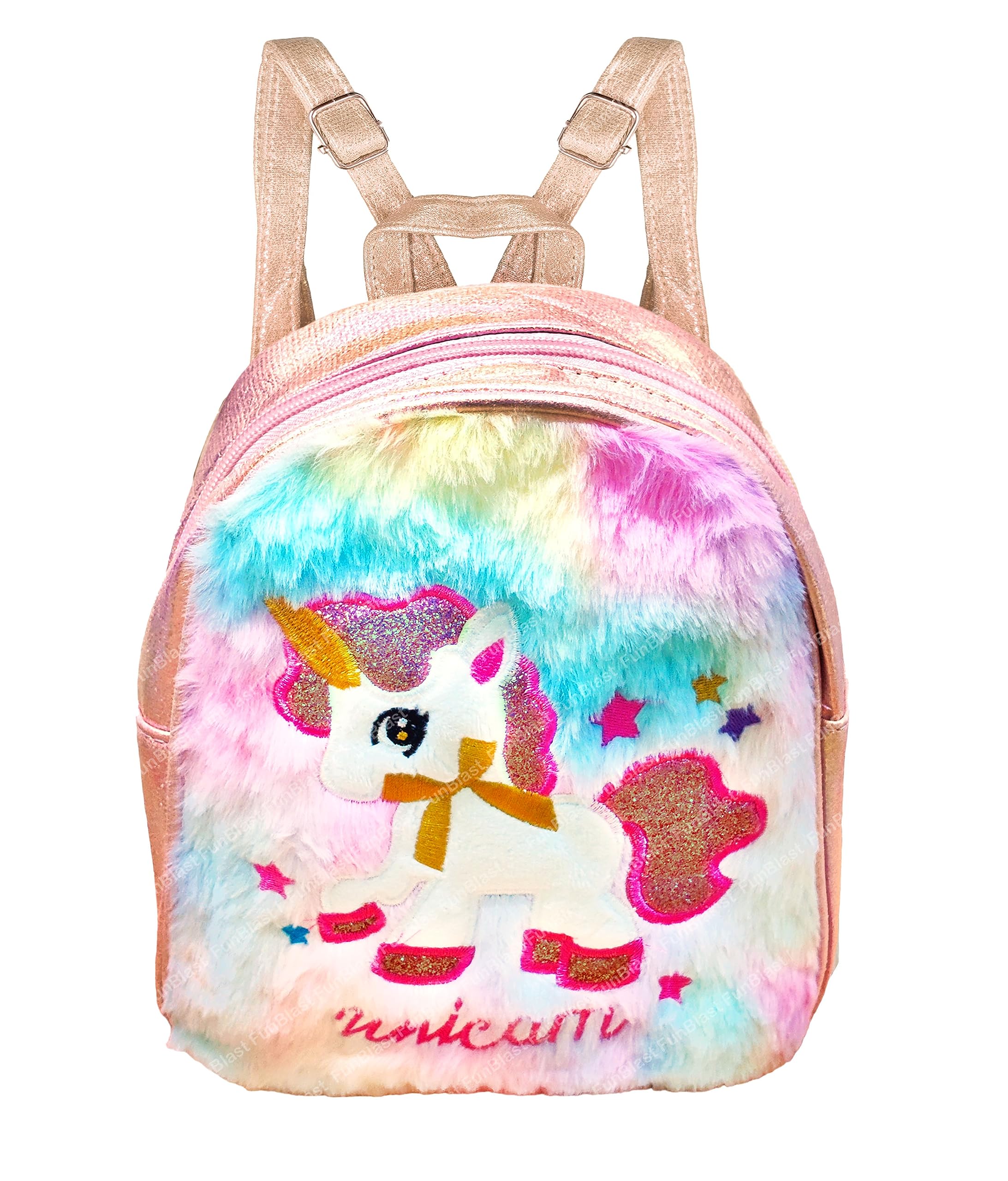 Unicorn Fur Bag for Girls Kids – Mini Unicorn Bagpack, Small Bags for Girls, Stylish and Fancy Purse, Travel Bag for Girls, Coin Purse, Korean Bag for Girls (24 X 20 X 8 Cm)-image-29