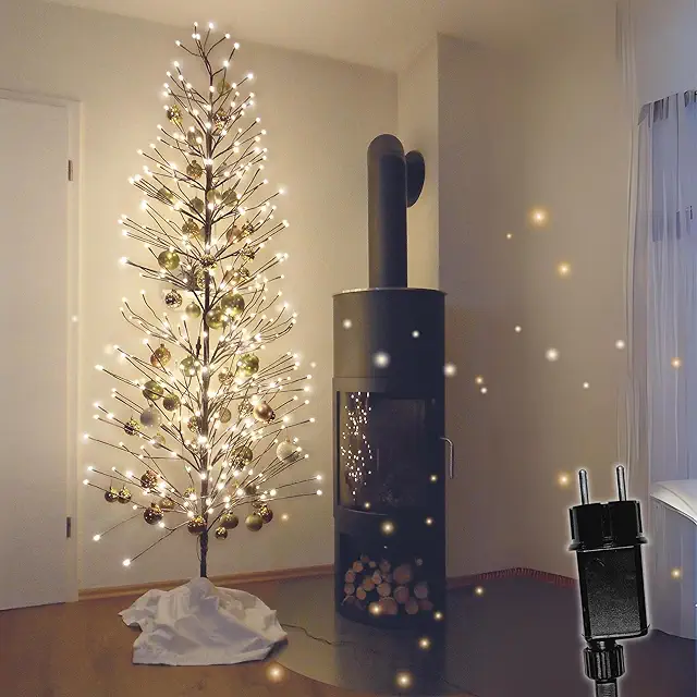 HiLight LED Weihnachtsbaum 180 cm mit 296 LEDs - Braun für Innen/Außen