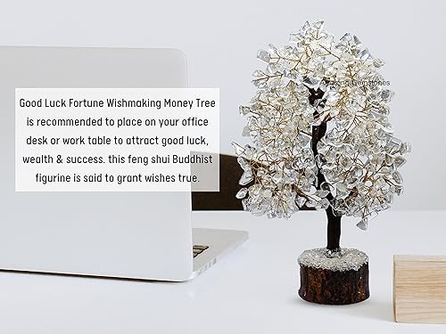 Miniatura 6 de Árbol de la vida de cuarzo transparente natural curativo de primera calidad, bonsái Feng Shui, árbol de la vida de la fortuna para decoración del