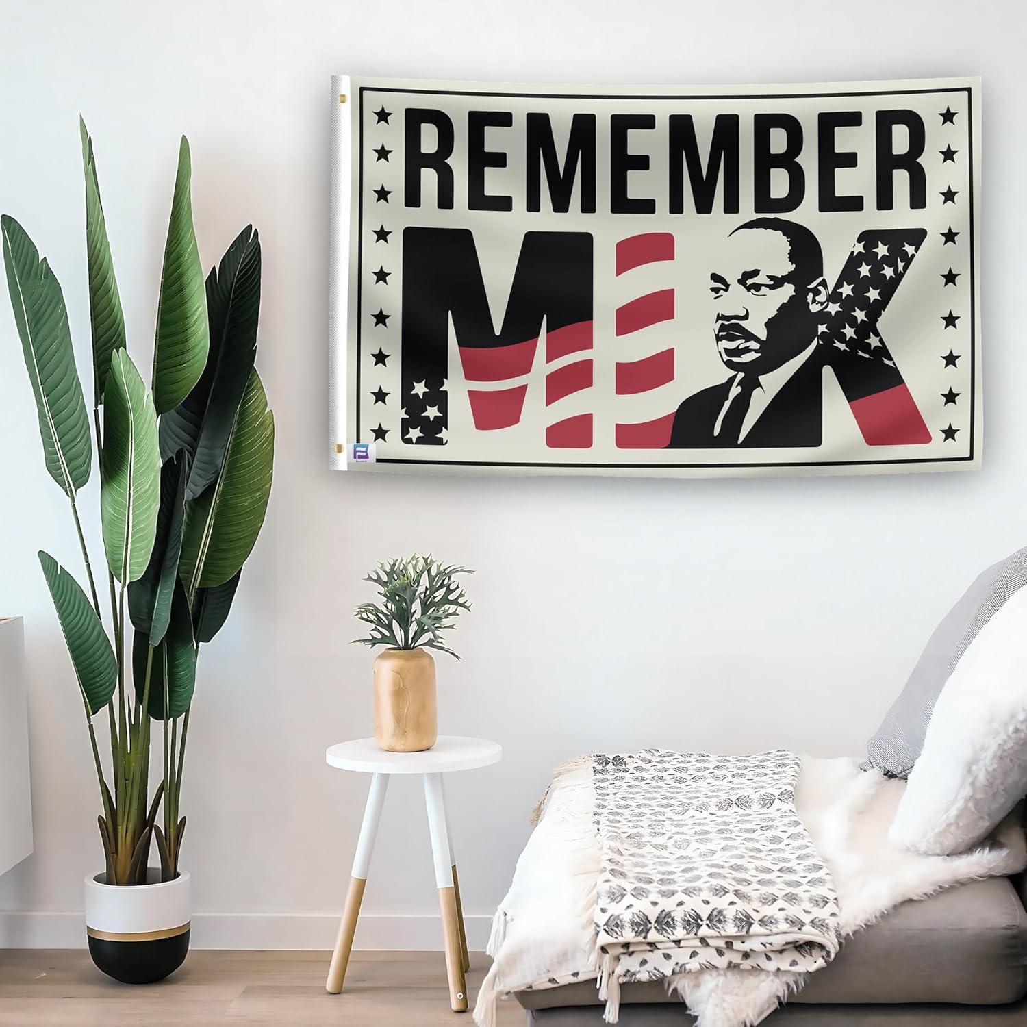 Martin Luther King Flag - 3x5 ft High-Durability Polyester Fade-Resistant, Weatherproof Outdoor/Indoor Banner