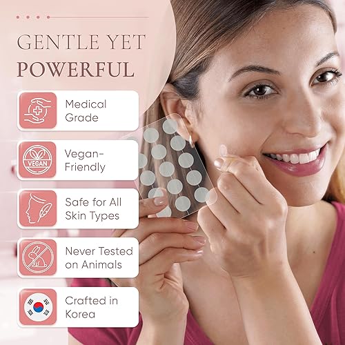 Miniatura 2 de Prime Patch - Parches hidrocoloides para espinillas para cara, calcomanías transparentes y puntos de acné, fuerte adherencia, parche definitivo para