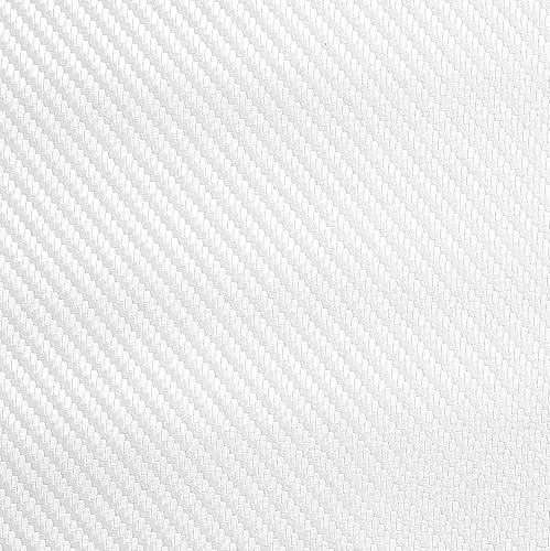 Miniatura 6 de VViViD Tela de vinilo marina con acabado de piel sintética de fibra de carbono blanca resistente a la intemperie (50 pies x 54 pulgadas)