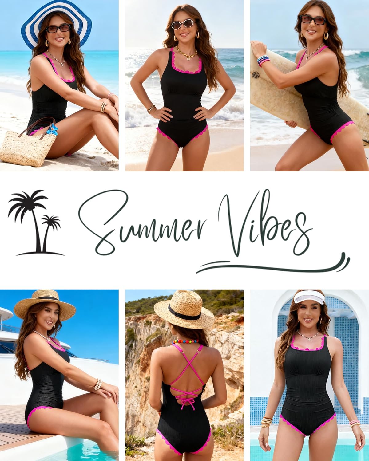 DaiLiWei One Piece Swimsuit for Women Modest Bathing Suit Full Coverage Ribbed Swimwear Tummy Control Teens Swim Suits 2026 - Image 9