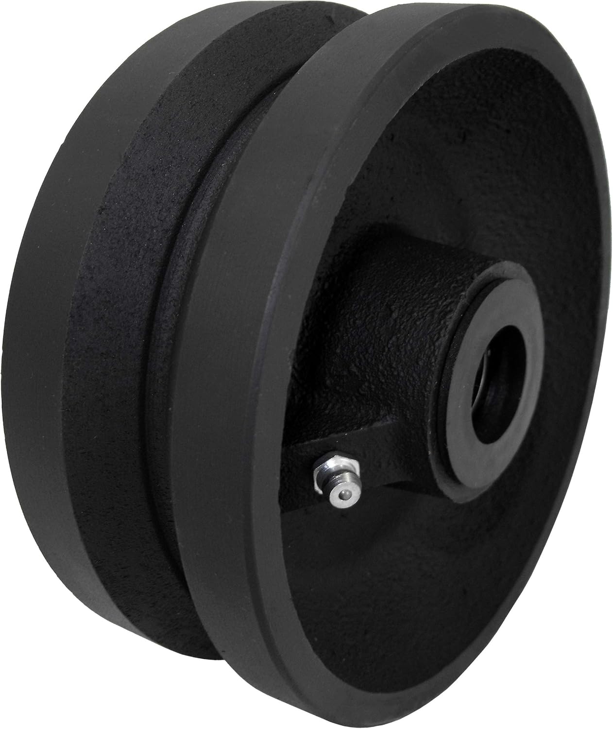 CasterHQ 5" X 2" V Groove Wheel 900 LBS Capacity Replacement Wheel Commercial/Industrial Application Includes 3/4" Roller Bearing with 1/2" ID Spanner Bushing Bore 1/2"