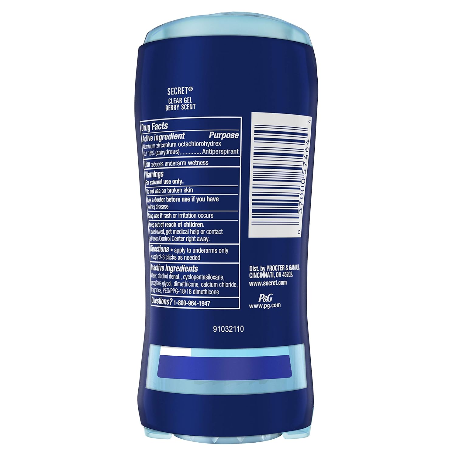 Secret Fresh Clear Gel Deodorant for Women, Summer Berry, 2.6 oz each, Pack of 2 : Everything Else