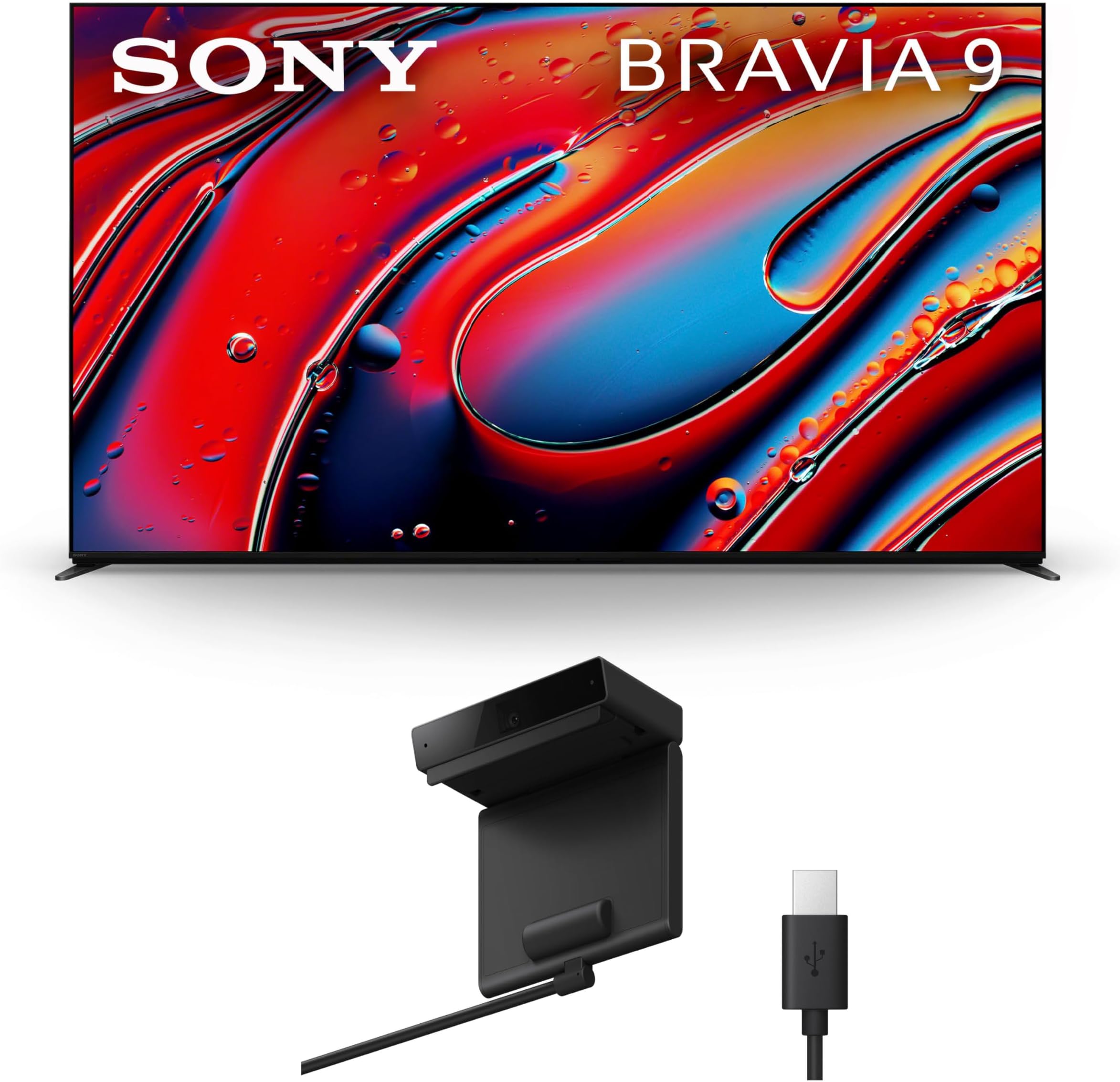 Sony 85 Inch Mini LED QLED 4K Ultra HD TV BRAVIA 9 Smart Google TV with Dolby Vision HDR and Exclusive Features for PlayStation 5 (K-85XR90), 2024 Model BRAVIA CAM (CMU-BC1)