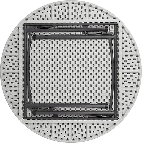 Miniatura 10 de Lorell Mesa plegable para banquete, 60 pulgadas, platinogris