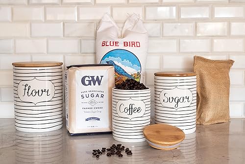 Vista 80 de 10 Strawberry Street Juego de recipientes de cocina con relieve de diamante, juego de 3, azul diamante Diamante azul