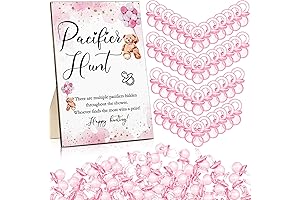 Roowest 51 Pcs Pacifier Hunt Baby Shower Game