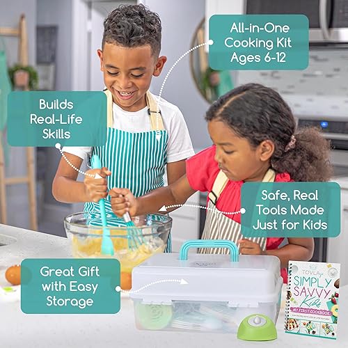 Miniatura 3 de TOVLA JR. Juego de cocina real para niños  Herramientas de cocina para niños de 5 a 12 años  Kit de cocina para principiantes inspirado en
