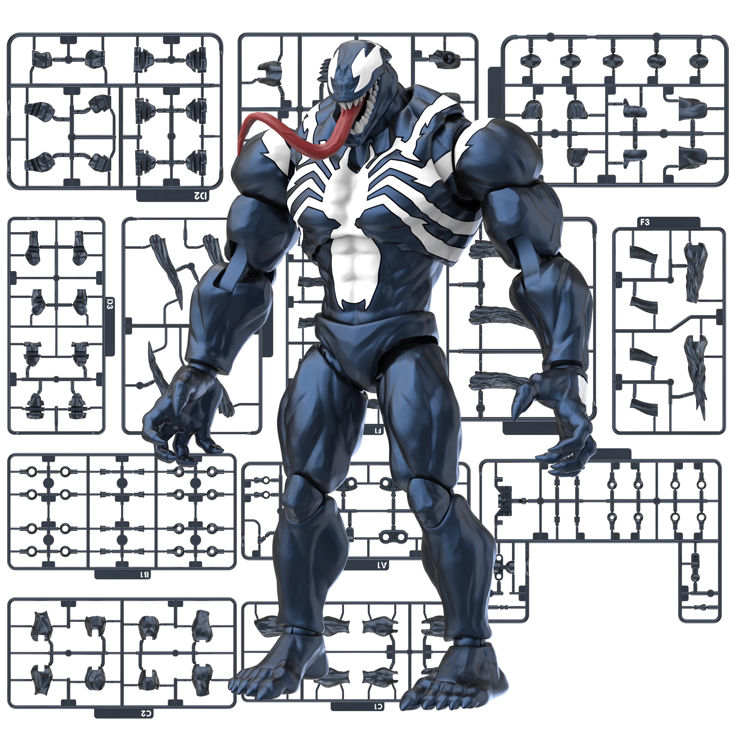 Amazon | Blokees Marvel CC07 ヴェノム ABS樹脂&PVC製 組み立て式