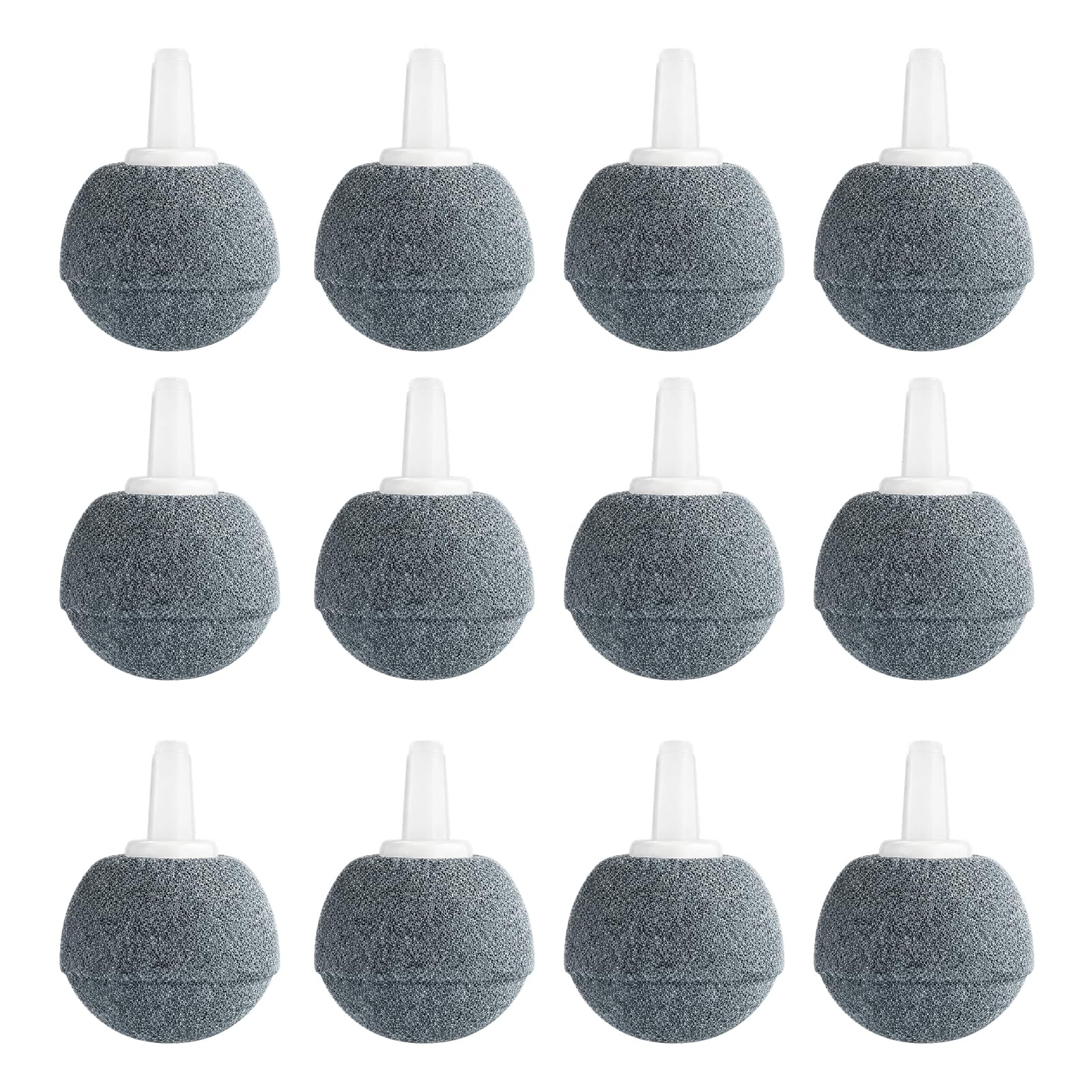 QhgPnt 12 Aquarium Air Stones for Fish Tanks, Outdoor Pond Airstones, Suitable for Various Aquatic Environments, for Air Pumps Fish Tanks Small Buckets and Ponds