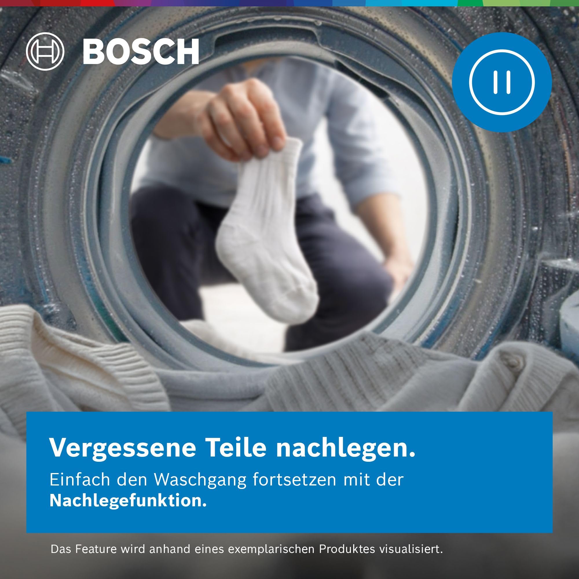 Bosch Serie 6 WUU28T71 Waschmaschine 8 kg 1400 UpM Frontlader Unterbaufähig
