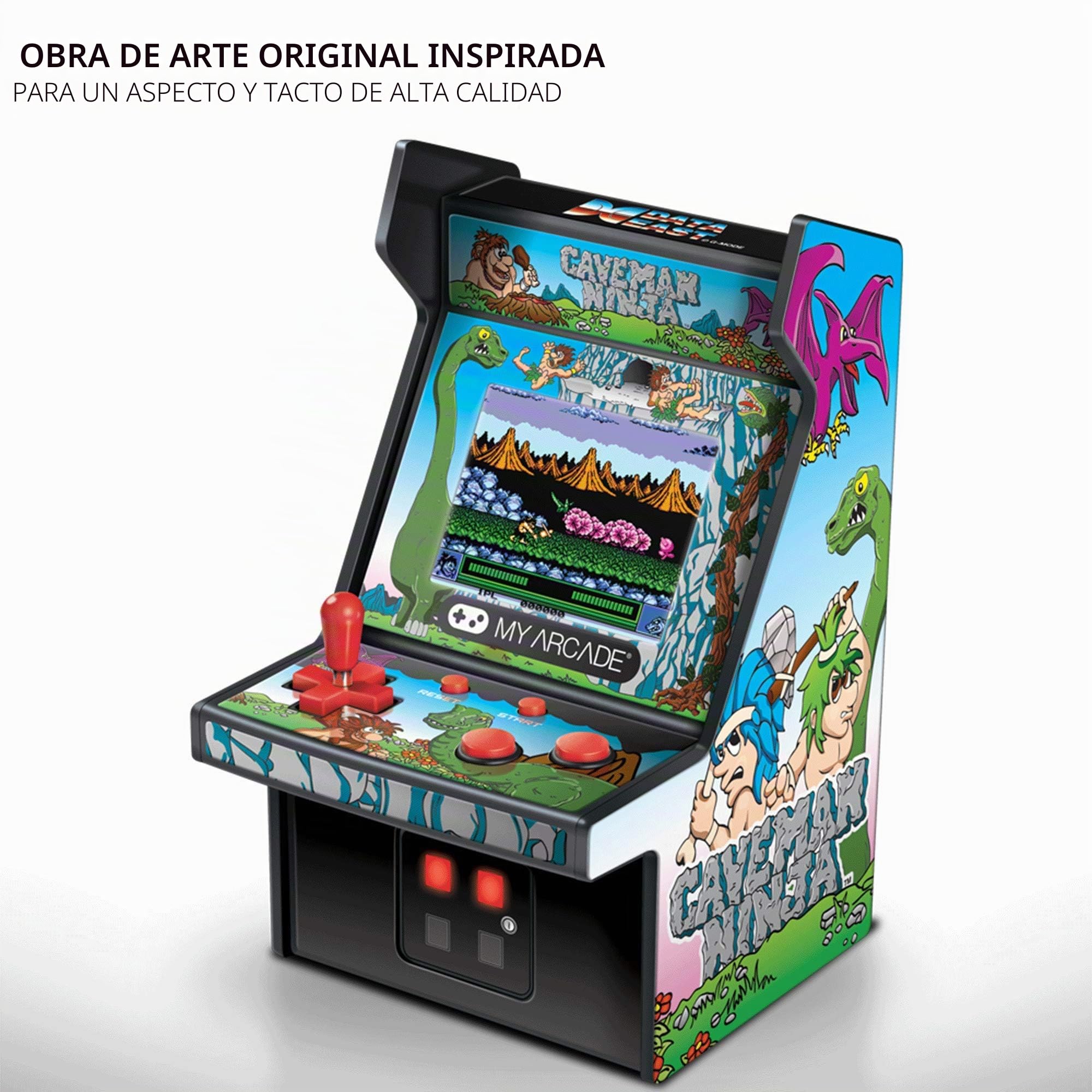 MY ARCADE Micro Jugador Caveman Ninja Mini Cabina Retro