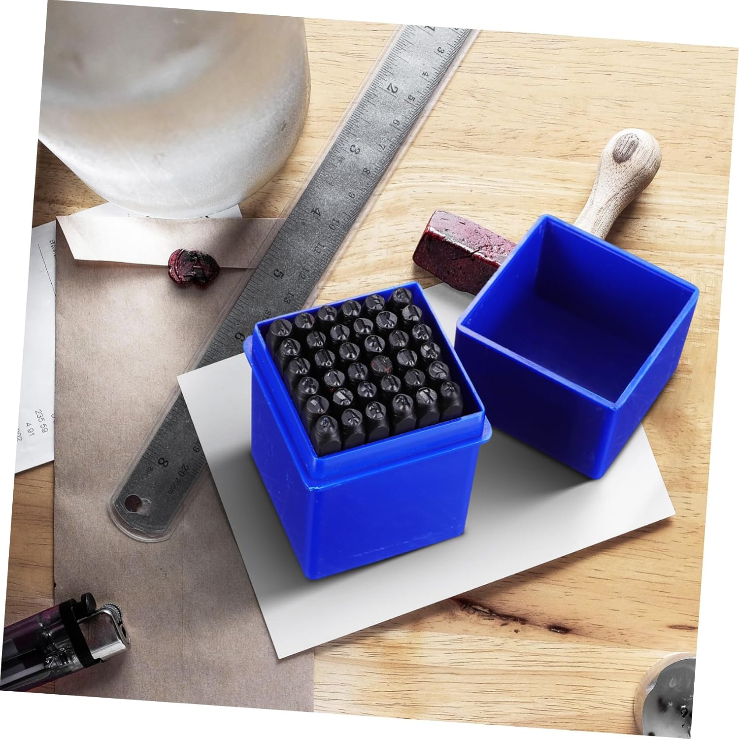 KONTONTY Metal Letter and Number Punch Kit Precision Stamping Tools for Fabricators Machinists and Hobbyists Versatile Metal Punch for Engraving and Crafting